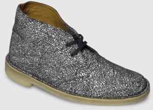 Clarks Originals Desert Boot Printed Leather Women - white-grey Clarks Originals Desert Boot Printed Leather Women - white-grey