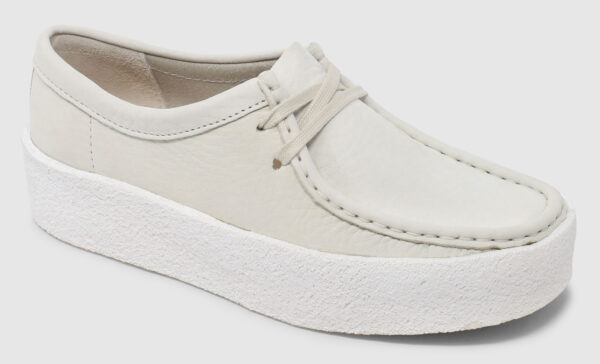 Clarks Wallabee Cup Nubuck Women - white
