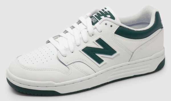 New Balance BB480 Leather - white-green