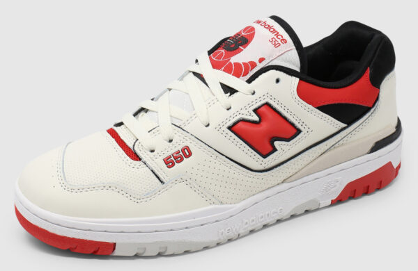 New Balance BB550 sea salt - red