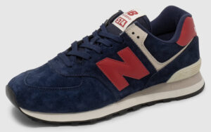 New Balance ML574 Suede - navy-red
