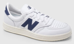 New Balance T500 Leather - white-vintage indigo