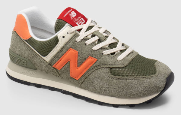 New Balance U574  - olivine-orange