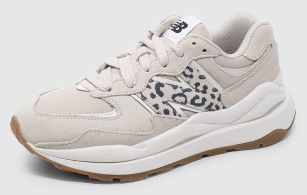 New Balance W5740 Suede Women - offwhite-animalprint