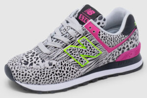 New Balance WL574 Leather Women - animal print