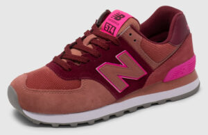 New Balance WL574 Women - burgundy-pink