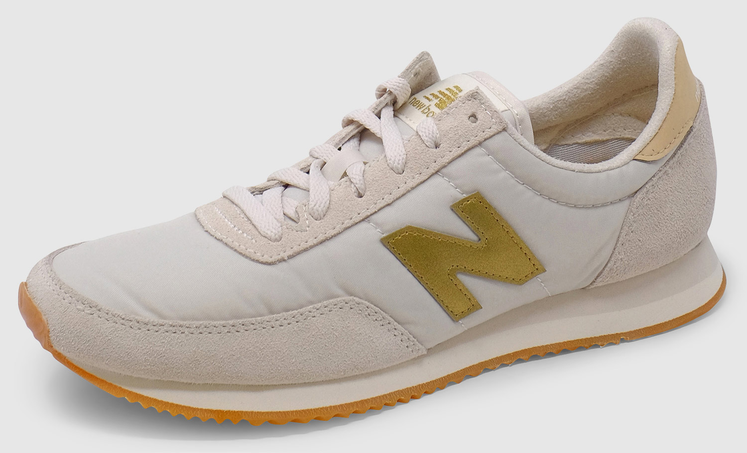 new balance leder damen white