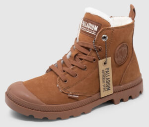 Palladium Pampa Hi Zip gefüttert Nubuk Women - brown pattina