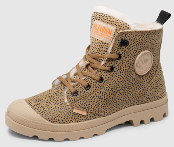 Palladium Pampa Hi Zip gefüttert Nubuk Women - safari print