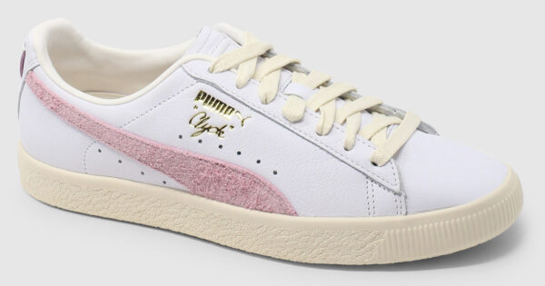 Puma Select Clyde Base Leather - white-pearl pink