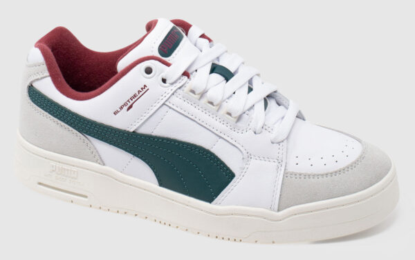 Puma Select Slipstream Lo Leather - white-malachite