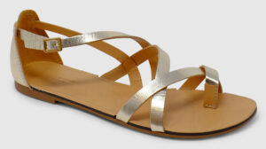 Vagabond Tia Toe Metallic Leather - gold Vagabond Tia Toe Metallic Leather - gold
