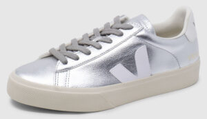 Veja Campo Leather - silver-white