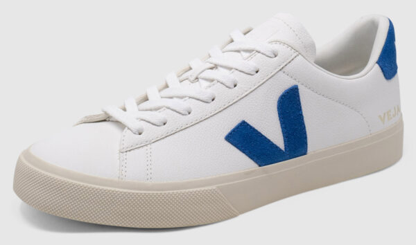Veja Campo Leather - white-swedish-blue