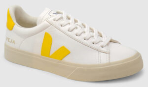 Veja Campo Leather - white-yellow