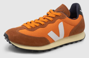 Veja Rio Branco Suede Mesh - pumpkin-white
