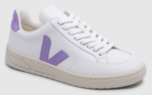 Veja V-12 Leather - white-lavende Veja V-12 Leather - white-lavende