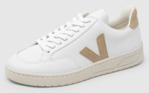 Veja V-12 Leather - white-dune