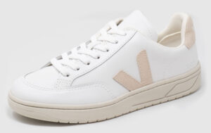 Veja V-12 Leather - white-sable