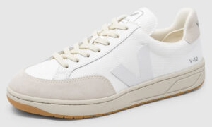 Veja V-12 Suede Mesh - white-natural