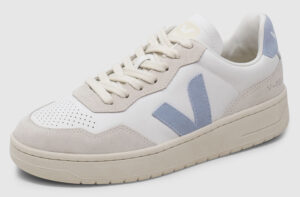 Veja V-90 Leather - white-steel