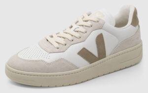 Veja V-90 Leather - white-taupe