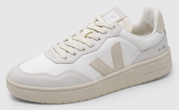 Veja V-90 Suede Mesh - white-pierre